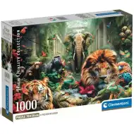 Mistyczna dżungla 1000-elementowe puzzle HQC z plakatem - Clementoni