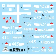 Model czołgu JS2 Stalin Italeri 1/56 zdjęcie 5