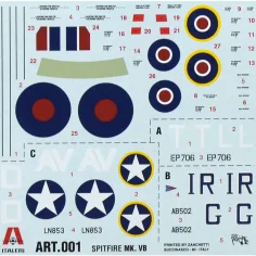 Model myśliwca Spitfire Mk. Vb Italeri w skali 1/72. zdjęcie 3