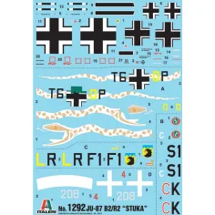 Model samolotu bombowca nurkującego Italeri 1/72 Ju-87 B2/R2 Stuka zdjęcie 4