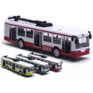 Model trolejbusu metalowy w kilku wariantach kolorystycznych 1/90