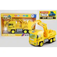 Model wywrotki z koparką ze światłem, 37 cm