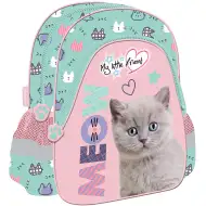Mój Mały Przyjaciel Puszysty Kotek plecak przedszkolny z kotkiem 28x25 cm