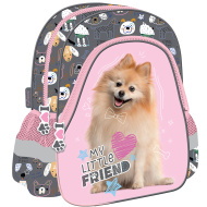 Mój Mały Przyjaciel Słodki Pomeranian plecak do przedszkola z motywem psa 28x25 cm