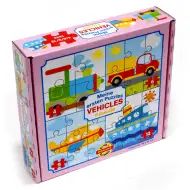 Moja pierwsza układanka: Pojazdy 4 w 1 baby puzzle
