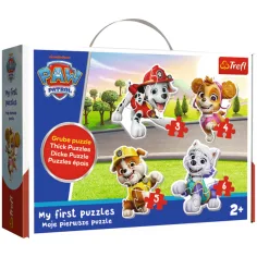 Moje pierwsze puzzle: Psi Patrol 4 w 1, puzzle 6-, 5-, 4- i 3-elementowe - Trefl