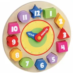 Molto: Nature Oh! Clock sortujący zegar drewniana zabawka zdjęcie 3
