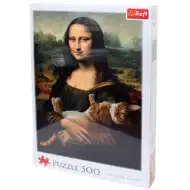 Mona Lisa i mruczący kot 500-elementowe puzzle - Trefl