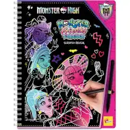 Monster High Przyjaciele na zawsze zestaw do zdrapywania obrazków, 44 strony - Lisciani
