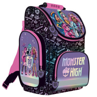 Monster High czarno-fioletowy ergonomiczny plecak szkolny 35,5x27,5x16 cm