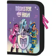 Monster High fioletowy rozkładany piórnik 21x14x3,5 cm
