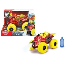 Monster truck w kształcie płonącej głowy byka z oświetleniem i dźwiękiem - Dickie Toys