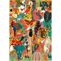 More is More: Zwierzęta i cuda botaniczne HQC 1000-elementowe puzzle - Clementoni zdjęcie 2