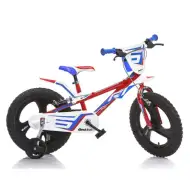 Mountain Bike R1 czerwono-niebieski rower dziecięcy w rozmiarze 16 cali – rower Dino Bikes