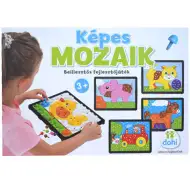 Mozaikowe puzzle edukacyjne o dużych elementach