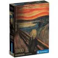 Munch: Krzyk Kolekcja Muzealna 1000-elementowe puzzle z plakatem - Clementoni