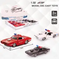 Muscle Car policyjny, metalowy model samochodu z napędem wstecznym w różnych wariantach 1/32
