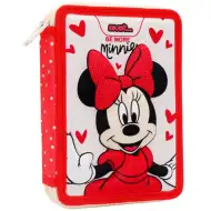 Musi... Być bardziej Minnie wypełniony piętrowy piórnik.