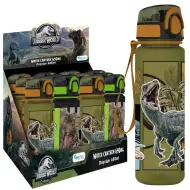 Must: Butelka na wodę z tworzywa sztucznego bez BPA z motywem dinozaurów Jurassic World, dostępna w dwóch wariantach, 650 ml