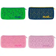 Must: Wzorzysty silikonowy piórnik w czterech wariantach 20x10cm