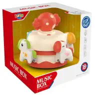 Muzyczna szkatułka w kolorze pomarańczowym