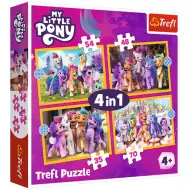 My Little Pony: Moje małe kucyki 4 w 1 puzzle - Trefl