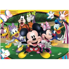 Myszka Miki 2 w 1 puzzle 48 elementów i kolorowanka 35x25 cm - Lisciani zdjęcie 2