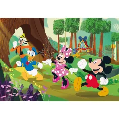 Myszka Miki i przyjaciele leśna przygoda 104-elementowe maxi supercolor puzzle - Clementoni zdjęcie 2