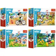 Myszka Miki pewnego dnia z przyjaciółmi, mini puzzle 54 elementów, 4 warianty – Trefl