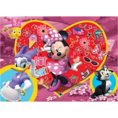 Myszka Minnie 2 w 1 puzzle 24-elementowe i kolorowanka 50x35 cm – Lisciani zdjęcie 3