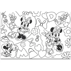 Myszka Minnie 2 w 1 puzzle i kolorowanka 60 elementów 50x35cm – Lisciani zdjęcie 3