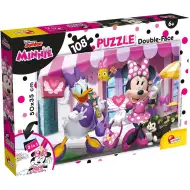 Myszka Minnie 2 w 1 układanka 108 elementów i kolorowanka 50x35 cm - Lisciani