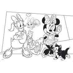 Myszka Minnie 2 w 1 układanka 108 elementów i kolorowanka 50x35 cm - Lisciani zdjęcie 3
