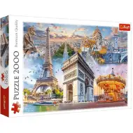 Najważniejsze zabytki Paryża, Francja - puzzle 2000 elementów, Trefl
