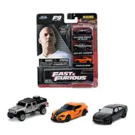 Nano Hollywood Rides: Zestaw 3 metalowych samochodzików Szybcy i wściekli - Simba Toys