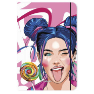 Nebulo: Candy Girl teczka z gumką, rozmiar A4