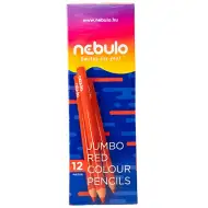 Nebulo: Czerwona trójkątna kredka Jumbo, 1 sztuka