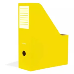 Nebulo: Klamra do teczek 80 mm, składany karton, żółty
