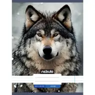 Nebulo: Liniowy zeszyt A4 81-32 z motywem wilka