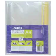 Nebulo: Okładka na zeszyt A4, 10 sztuk, samoprzylepna, gładka folia