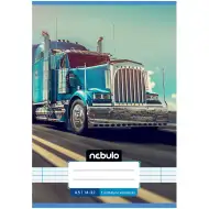 Nebulo: Szyty zeszyt w linie dla klasy 1 z motywem ciężarówki 14-32 A/5