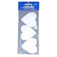 Nebulo: Zestaw dekoracji serca z polistyrenu 3 sztuki