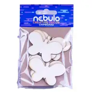 Nebulo: Zestaw dekoracyjny z kartonowymi motylami 6 sztuk