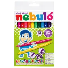 Nebulo: Zestaw dwustronnych flamastrów 12 sztuk zdjęcie 2