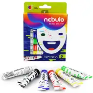 Nebulo: Zestaw farb temperowych 12ml 6 sztuk