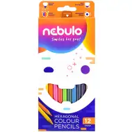Nebulo: Zestaw kolorowych kredek, 12 sztuk