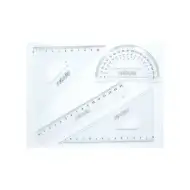Nebulo: Zestaw linijek 4 sztuki z linijką 15 cm.