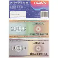 Nebulo: Zestaw zabawkowych pieniędzy z wycinanymi monetami