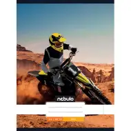 Nebulo: Zszyty gładki zeszyt w motywy motocrossowe 80-32 A4