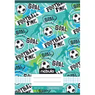 Nebulo: Zszyty notes w kratkę z napisem "football time" 27-32 A/5